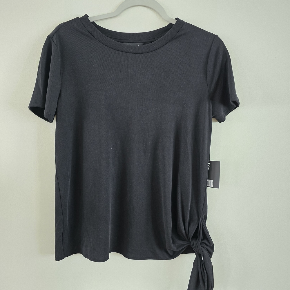 Simply Vera Vera Wang Black Side Knot Tee
